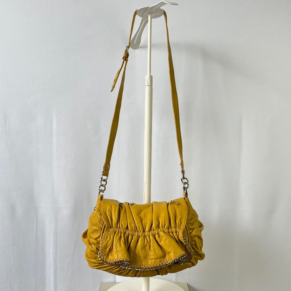 Junior Drake | Italian Leather Satchel | Mustard Yellow